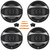Two Pairs (QTY 4) Of Dual Electronics D65SP 6.5" 100 Watt Max Power 2-Way Car Audio Speakers Bundle Combo With 4x Speaker Sound Deadening Material For Car Speakers, 4-Piece Removal Pry Tool Set