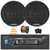 Blaupunkt Beverly Hills 160 Single DIN Detachable Face Bluetooth CD/DVD Player AM/FM Radio Stereo Receiver, 2x 5" 40 Watt Max 2-Way Automotive Speakers, Speaker Wire + Speaker Deadener & Pry Tool Set