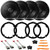 4x Pioneer TS-G1620F 6.5" 300 Watt Max 2-Way Coaxial Car Speakers, 4x 6" to 6.75" Speaker Plate Adapter, 2x Speaker Connector Harnesses + 4x Speaker Sound Deadening Material, 4-Piece Removal Tool Kit