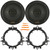 2x Kicker KSC650 KS-Series 6.5" 200W Max Power 2-Way Thin-Mount Car Audio Speakers, 2x 6” to 6.75” Speaker Mounting Spacer Adapters, 4-Piece Removal Pry Tool Set (Bundle Fits GM, Ford & More Vehicles)