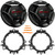 2x JVC CS-DR621 drvn DR Series 6.5" 300 Watt Max 2-Way Coaxial Car Audio Speakers, 2x 6” to 6.75” Speaker Mounting Spacer Adapters, 4-Piece Removal Pry Tool Set (Bundle Fits GM, Ford & More Vehicles)