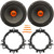 2x JBL SHOCKWAVE150W65 6.5" 300 Watt Max Power Midrange Woofer Car Audio Speakers, 2x 6” to 6.75” Speaker Mounting Spacer Adapters, 4-Piece Removal Pry Tool Set (Bundle Fits GM, Ford & More Vehicles)