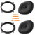 2x Infinity Primus 693M 6x9" 180W Max Power 3-Way Multi-Element Car Audio Black Speakers, 2x 6x9” Speaker Bracket Adapters, 4-Piece Removal Pry Tool Set (Bundle Fits GM, Ford, Toyota & More Vehicles)