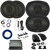 2x Kicker KS-Series KSC650 6.5" 200W Max Thin-Mount Speakers, 2x 6x9" 300W Max 2-Way Speakers w/Adapters, 2-Channel Class AB Amplifier w/Wiring Kit + 12V Amp Booster Kit, DSP Harness, Speaker Wire