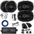 2x Kicker 43DSC6504 6.5" 240 Watt Max Power 2-Way Speakers, 2x 6x9" 360 Watt Max Power 3-Way Speakers w/Adapters, 4-Channel Class D Amplifier w/Wiring Kit + 12V Booster Kit, DSP Harness, Speaker Wire