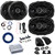 2x Kicker 43DSC6504 6.5" 240 Watt Max Power 2-Way Speakers, 2x 6x9" 360 Watt Max Power 3-Way Speakers w/Adapters, 4-Channel 400W Amplifier w/Wiring Kit + 12V Booster Kit, DSP Harness, Speaker Wire