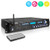 Pyle P3201BT 3000 Watt Bluetooth USB MP3 Player AM/AM Radio Hybrid Multi-Channel Stereo Amplifier Receiver, 4x 3.5'' 200W Max 3-Way Indoor/Outdoor Wall Mount Black Speakers, Banana Plugs, Speaker Wire