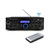 Pyle PDA5BU 200W Bluetooth USB FM Radio Stereo Mini Amplifier Receiver, 2x Pyle PHSP5 8'' 65 Watt Max Power 8-Ohms Indoor/Outdoor PA Horn Speakers, Banana Plugs, 50 Feet 16 Gauge Speaker Wire