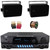 Pyle PT260A 200 Watts Digital Media AM/FM Radio Home Audio Stereo Amplifier Receiver, 2x Pyle PLMR24B 3.5'' 200W Max 3-Way Indoor/Outdoor Wall Mount Black Speakers, Screen Banana Plugs, Speaker Wire