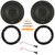 2x Kicker KSC650 KS-Series 6.5" 200W Max Power 4-Ohm 2-Way Thin-Mount Car Audio Speakers w/2x 6" to 6.75" Speaker Adapter, Speaker Wire Harness, Pry Tool Set (Bundle Fits Select 2005-Up GM Vehicles)