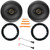 2x Pioneer TS-A1688S 6.5" 350 Watt Max Power 4-Way Car Audio Speakers w/2x 6" to 6.75" Speaker Adapter, Speaker Wire Harness, Pry Tool Set (Bundle Fits Select 2005-Up GM Vehicles)