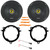 2x Kicker CSC65 CS Series 6.5" 300 Watt Max Power 2-Way Coaxial Car Audio Speakers w/6" to 6.75" Speaker Adapter, Speaker Wire Harness, Pry Tool Set (Bundle Fits Toyota/Lexus/Scion 1998-2025 Vehicles)