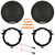 2x Blaupunkt BPS-ES650 6.5" 60 Watt Max Power 3-Way Car Audio Speakers w/6" to 6.75" Speaker Adapter, Speaker Wire Harness, 4-Piece Pry Tool Set (Bundle Fits Toyota/Lexus/Scion 1998-2025 Vehicles)