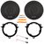 2x Blaupunkt BPS-XS650 6.5" 70 Watt Max Power 3-Way Slim Design Car Audio Speakers w/6" to 6.75" Speaker Adapter, Speaker Wire Harness, Pry Tool Set (Bundle Fits Toyota/Lexus/Scion 1998-2025 Vehicles)