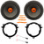 2x JBL SHOCKWAVE150W65 6.5" 300 Watt Max Power Midrange Woofer Car Audio Speakers w/6" to 6.75" Speaker Adapter, Speaker Wire Harness, Pry Tool Set (Bundle Fits Toyota/Lexus/Scion 1998-2025 Vehicles)