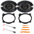 2x JVC CS-DR693 drvn DR Series 6x9" 500 Watts Max Power 3-Way Car Audio Speakers w/6x9" Front Speaker Adapter, Speaker Wire Harness, Pry Tool Set (Bundle Fits 2002-UP Lexus and Toyota Vehicles)