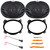 2x Alphasonik AS29 6x9" 500 Watts Max Power Full Range 3-Way Coaxial Car Audio Speakers w/6x9" Front Speaker Adapter, Speaker Wire Harness, Pry Tool Set (Bundle Fits 2002-UP Lexus and Toyota Vehicles)