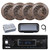 Pyle PLMRB29B2 Single DIN Marine Bluetooth MP3 Player Stereo Receiver, Cover, 4x 6.5'' 150 Watt Peak Power Full Range Waterproof Speakers (Camouflage), Amplifier, Radio Antenna