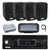 Pyle PLMRB29B2 Single DIN Marine Bluetooth MP3 Player Stereo Receiver, Cover, 4x 3.5" 300 Watt Max Power Indoor/Outdoor Waterproof Speakers, Amplifier, Radio Antenna