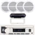 Pyle PLMRB29W2 Single DIN Marine Bluetooth USB/AUX MP3 Player AM/FM Radio In-Dash Stereo White Receiver w/White Radio Shield Cover, 4x 6.5" 90 Watt Max Power 2-Way Full Range White Boat Speakers