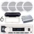 Pyle PLMRB29W2 Single DIN Marine Bluetooth USB/AUX MP3 Player AM/FM Radio In-Dash Stereo White Receiver w/White Cover, 4x 6.5" 90 Watt Max 2-Way Full Range Boat Speakers, 4 Channel Amplifier, Antenna