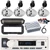 Pyle PLMRB29W2 Single DIN Marine Bluetooth USB/AUX MP3 Player AM/FM Radio In-Dash Stereo White Receiver w/Black Cover, 4x 2.25’' 10W Max Power Off-Road Speakers, 4 Channel Amplifier w/Kit, Antenna