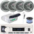 Pyle PLMRB29W2 Single DIN Marine Bluetooth USB/AUX MP3 Player AM/FM Radio In-Dash Stereo White Receiver w/White Cover, 4x 6.5'' 150W Max Power 2-Way Silver Boat Speakers, Radio Antenna, Speaker Wire