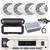 Pyle PLMRB29W2 Single DIN Marine Bluetooth USB/AUX MP3 Player AM/FM Radio In-Dash Stereo White Receiver w/Black Cover, 4x 6.5" 150W Max Power Dual Cone Speakers, 4 Channel Amplifier w/Kit, Antenna