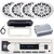 Pyle PLMRB29W2 Single DIN Marine Bluetooth USB/AUX MP3 Player AM/FM Radio In-Dash Stereo White Receiver w/White Cover, 4x 6x9" 260W Max 2-Way Full Range Boat Speakers, 4 Channel Amplifier, Antenna