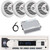 Pyle PLMRB29W2 Single DIN Marine Bluetooth USB/AUX MP3 Player AM/FM Radio In-Dash Stereo White Receiver, 4x 8'' 180W Max Power Full Range White Boat Speakers, 4 Channel Bluetooth Amplifier, Antenna