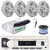 Pyle PLMRB29W2 Single DIN Marine Bluetooth USB/AUX MP3 Player AM/FM Radio In-Dash Stereo White Receiver w/White Cover, 4x 6.5" 600W Max 2-Way Waterproof Component Speakers, Radio Antenna, Speaker Wire