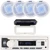 Pyle PLMRB29W2 Single DIN Marine Bluetooth USB/AUX MP3 Player AM/FM Radio In-Dash Stereo White Receiver w/White Radio Shield Cover, 4x 4" 100W Max Power Low Profile 2-Way Blue LED Boat White Speakers