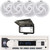 Pyle PLMRB29W2 Single DIN Marine Bluetooth USB/AUX MP3 Player AM/FM Radio In-Dash Stereo White Receiver w/White Cover, 4x Pyle PLMRS6W 6'' 240 Watt Max Power Low Profile 2-Way White Boat Speakers