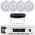 Pyle PLMRB29W2 Single DIN Marine Bluetooth USB/AUX MP3 Player AM/FM Radio In-Dash Stereo White Receiver w/White Radio Shield Cover, 4x 6'' 240 Watt Max Power Low Profile 2-Way White Boat Speakers