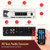 Pyle PLMRB29W2 Single DIN Marine Bluetooth USB/AUX MP3 Player AM/FM Radio In-Dash Stereo White Receiver w/White Cover, 4x 6.5" 250W Max Power Dual Cone RGB LED Speakers, Radio Antenna, Speaker Wire