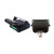 Pyle PLMRB29B2 Single DIN Marine USB Bluetooth AM/FM MP3 Stereo Receiver w/Cover, 4x 8'' 180W Max Power Full Range Black Boat Speakers, Radio Antenna, Speaker Wire