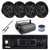 Pyle PLMRB29B2 Single DIN Marine USB Bluetooth AM/FM MP3 Stereo Receiver w/Cover, 4x 6.5" 600W Max 2-Way Waterproof Component Speakers, Radio Antenna, Speaker Wire