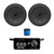 1 Pair (Qty 2) of Kicker 10" 800 Watt Car Subwoofer, Bass Knob with Digital Voltmeter with Wire