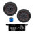 1 Pair (Qty 2) of Kicker 8" 600 Watt 4-Ohm DVC Ultra-Thin Car Audio Subwoofer, Bass Knob with Digital Voltmeter with Wire