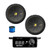 1 Pair (Qty 2) of Kicker 8" 400 Watt DVC Car Audio Subwoofer, Bass Knob with Digital Voltmeter with Wire