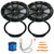 One Pair (QTY 2) Of Kicker 40PS694 6x9" 180 Watt Max Power 2-Way 4-Ohm Speakers, Speaker Wire, Pry Tool Set, Front 6x9" Speaker Plates, 4-Way Speaker Harness Connector for Ford & Mazda Vehicles