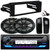 JVC KD-T92MBS Single DIN Marine MotorSports Bluetooth USB/AUX CD Player AM/FM Radio Stereo Receiver w/Install Kit, 2x 6x9" 180 Watt Max Power 2-Way Speakers w/Adapters (Fits 1998-2013 Harley Davidson)