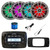 Infinity PRV250 Marine Bluetooth AM/FM Receiver, 4x 6.5" 225 Watt 2-Way MultiColor LED Outdoor Speakers (Titanium), Radio Install Adapter, USB Adapter, Antenna, Wire