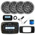 Infinity PRV250 Marine Bluetooth AM/FM Receiver, 4x 6.5" 180 Watt 2-Way Multi-Element Audio Speakers (Gray), Wired Remote w/Extension, Radio Install Adapter, USB Adapter, Antenna, Wire