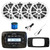 Infinity PRV250 Marine Bluetooth AM/FM Receiver, 4x 6.5" 180 Watt 2-Way Multi-Element Audio Speakers (White), Radio Install Adapter, USB Adapter, Antenna, Wire