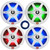 Two Pairs (QTY 4) Of JBL Club 82 8" OEM Replacement 450 Watt Max Power 2-Way High-Performance Marine RGB LED Speakers with White and Gray Grilles, 20 Feet 16 Gauge Speaker Wire