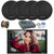 Blaupunkt CAMDEN 500 7" Touchscreen Double Din Bluetooth Stereo Receiver, 4x 6.5" 70 Watt 3-Way Slim Design Car Speakers, 8" Amplified Subwoofer w/Install Kit, Wire