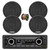 Blaupunkt DUBAI 424 Heavy Duty 24V USB Bluetooth AM/FM Stereo Reciever, 4x 5" 40 Watt Max 2-Way Car Audio Speakers w/Wire