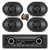 Blaupunkt DUBAI 424 Heavy Duty 24V USB Bluetooth AM/FM Stereo Reciever, 4x 6x8" 60 Watt Max 3-Way Car Audio Speakers w/Wire