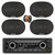 Blaupunkt DUBAI 424 Heavy Duty 24V USB Bluetooth AM/FM Stereo Reciever, 4x 6x9" 70 Watt Max 4-Way Car Audio Speakers w/Wire